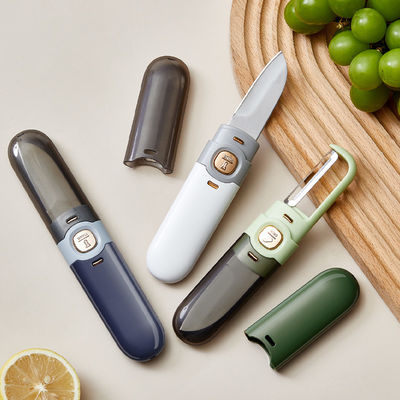 18.9*3.5CM Multifunctional 2 In 1 Stainless Steel Fruit Knife 77g