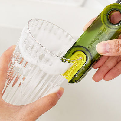 OEM 3 In 1 Bottle Cup Lid Brush Silicone Matrial Straw Crevice Cleaning Tools