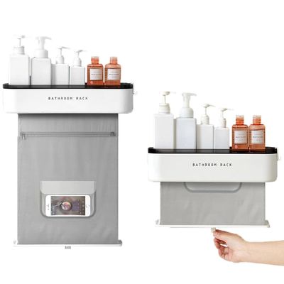 Multifunctional  Wall Mounted Bathroom Storage Rack ABS Material