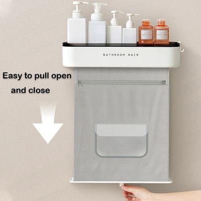 Multifunctional  Wall Mounted Bathroom Storage Rack ABS Material