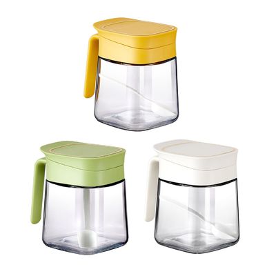 ‎10.9 Ounces Salt Sugar Pepper Spice Storage Containers Glass Seasoning Jar Set Leakproof