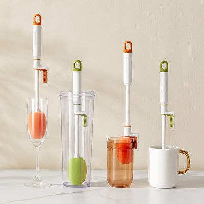 3 IN 1 Multifunction Long Handle Cup Lid Cleaning Brush Cup Washing Brush