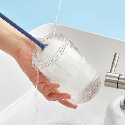 Long Handle Soft Sponge Durable Glasswares Mugs Cup Bottle Cleaning Brush