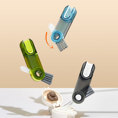 3 In 1 Bottle Cup Lid Brush Multipurpose Bottle Gap Cleaner Brush