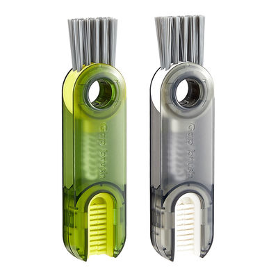 OEM 3 In 1 Bottle Cup Lid Brush Silicone Matrial Straw Crevice Cleaning Tools