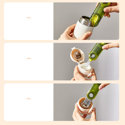 Simple 3 In 1 Multifunctional Wine Bottle Cleaning Brush