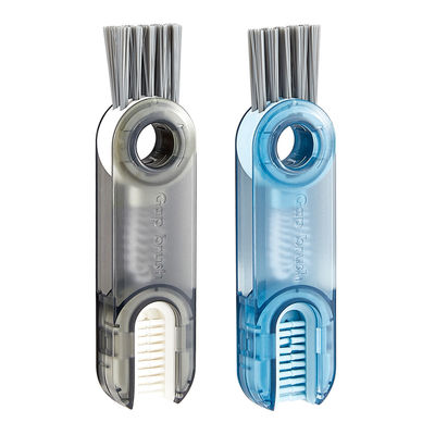 OEM 3 In 1 Bottle Cup Lid Brush Silicone Matrial Straw Crevice Cleaning Tools
