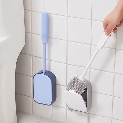Toilet Bowl Brush and Holder Durable and Flexible Bristles Wall Mounted Toilet Brush for Bathroom Cleaning