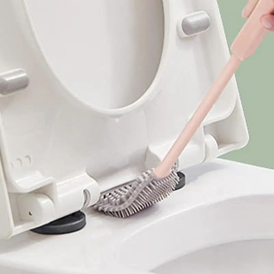 Toilet Bowl Brush and Holder Durable and Flexible Bristles Wall Mounted Toilet Brush for Bathroom Cleaning