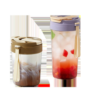 Summer New Design 330ml 480ml Plastic Multifunctional Portable Cold Brew Iced Coffee Maker Cup With Mesh Filter