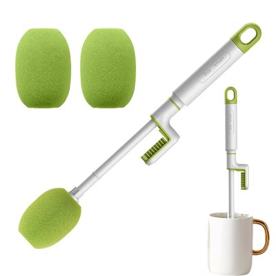 Versatile Silicone Bottle Cleaning Brush 360 Degree Glass Cup Washing Kitchen Cleaning Tool Set