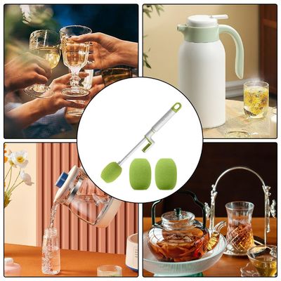 Versatile Silicone Bottle Cleaning Brush 360 Degree Glass Cup Washing Kitchen Cleaning Tool Set