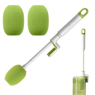Versatile Silicone Bottle Cleaning Brush 360 Degree Glass Cup Washing Kitchen Cleaning Tool Set