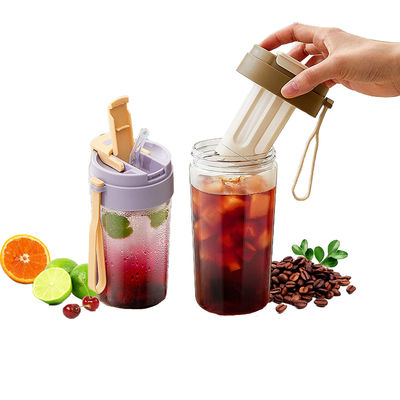 100% Leak Proof Multifunctional Portable Cold Brew Cup For Tea Coffee Juice