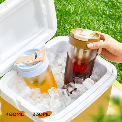 100% Leak Proof Multifunctional Portable Cold Brew Cup For Tea Coffee Juice