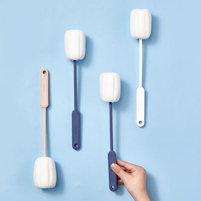 3 Colors Removable Simple Glass Water Bottle Cleaner Sponge Cup Brush Long Handle Household Kitchen Cleaning Tools